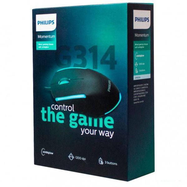 Imagem de Mouse Gamer Philip com fio 3 Botões  - G314 / SPK931 - Philips