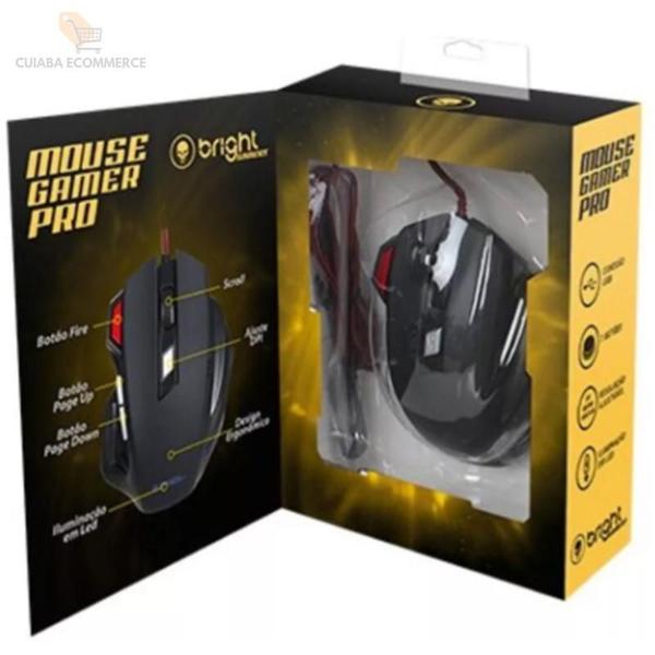 Imagem de Mouse Gamer Pro Mouse Gamer Rgb Dpi 7 Botoes Usb