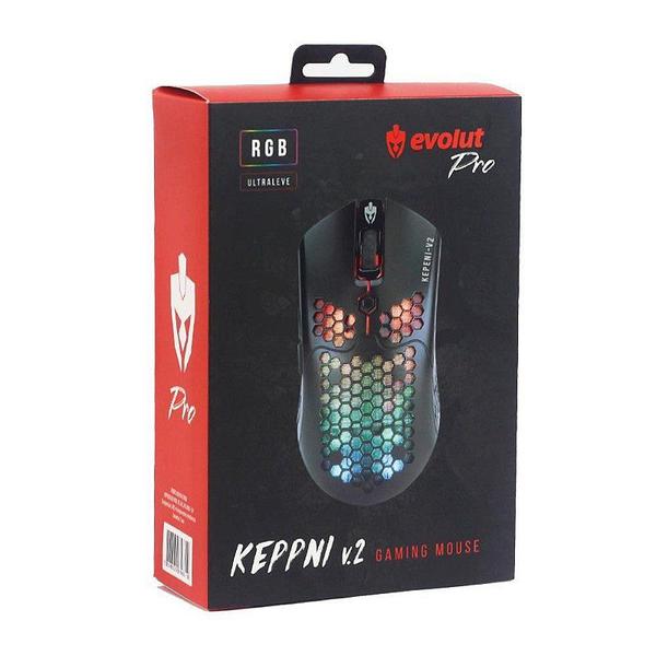 Imagem de Mouse Gamer Programável Keppni V2 RGB 12000 DPI - Evolut