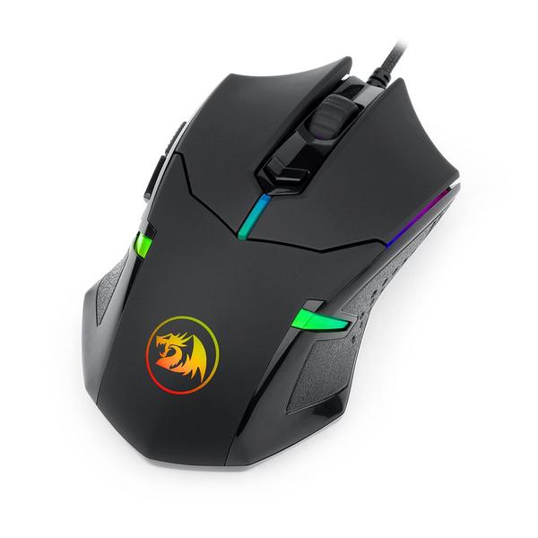 Imagem de Mouse Gamer Redragon Centrophorus 2 RGB, 7200DPI, 6 Botões, Preto - M601-RGB