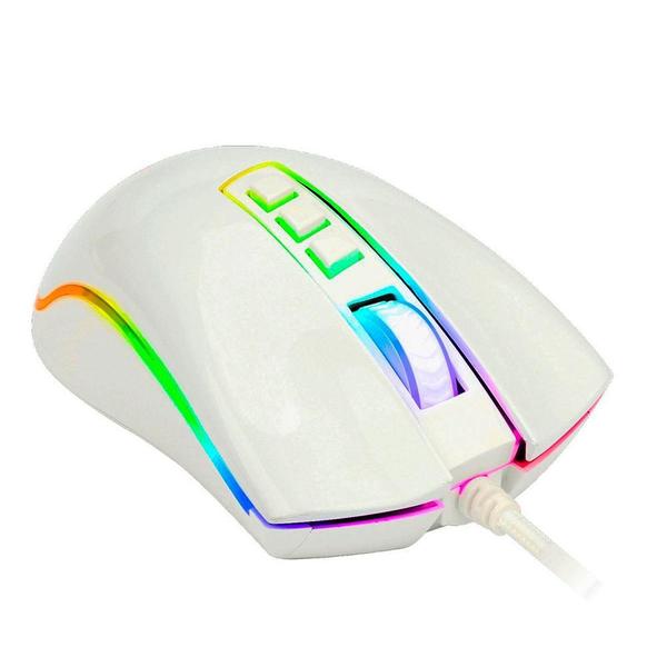Mouse Gamer Redragon Cobra 10000DPI RGB Branco Imagem de Mouse Gamer Redragon Cobra 10000DPI RGB Branco