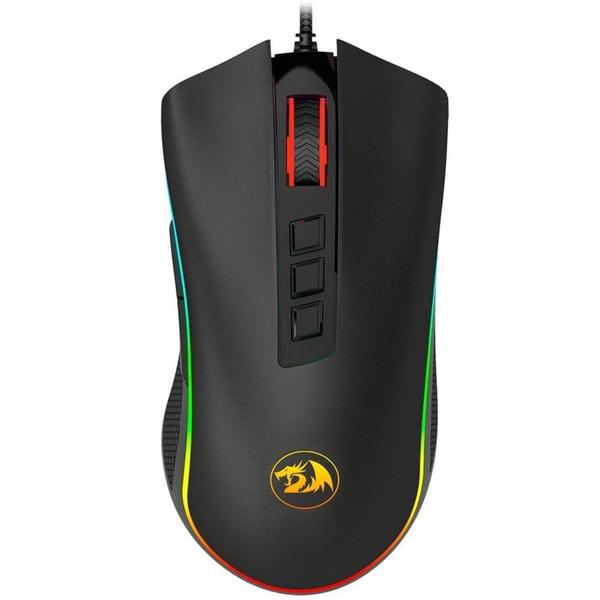 Imagem de Mouse Gamer Redragon Cobra, Chroma RGB, 10000DPI, 7 Botões, Preto - M711 V2