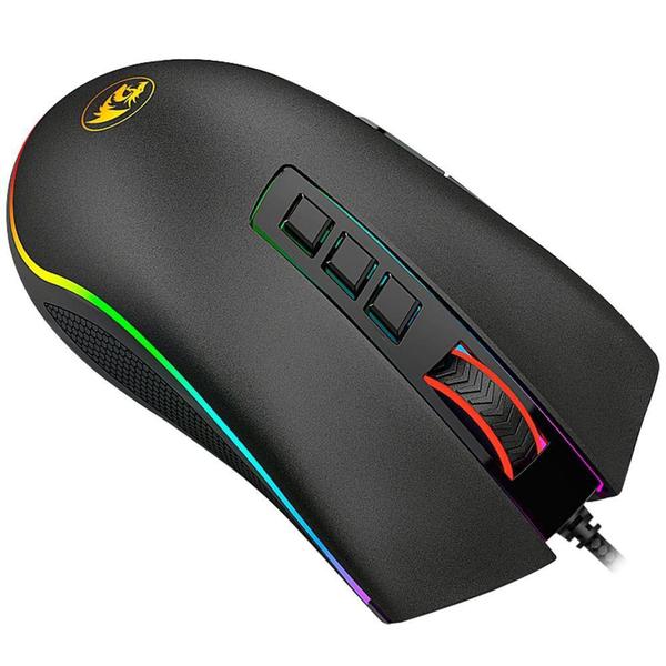 Imagem de Mouse Gamer Redragon Cobra, Chroma RGB, 10000DPI, 7 Botões, Preto - M711 V2