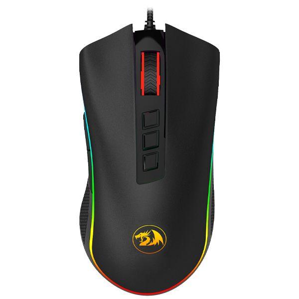 Imagem de Mouse Gamer Redragon Cobra M711 USB Ate 10.000 Dpi com Backlight RGB Chroma - Preto