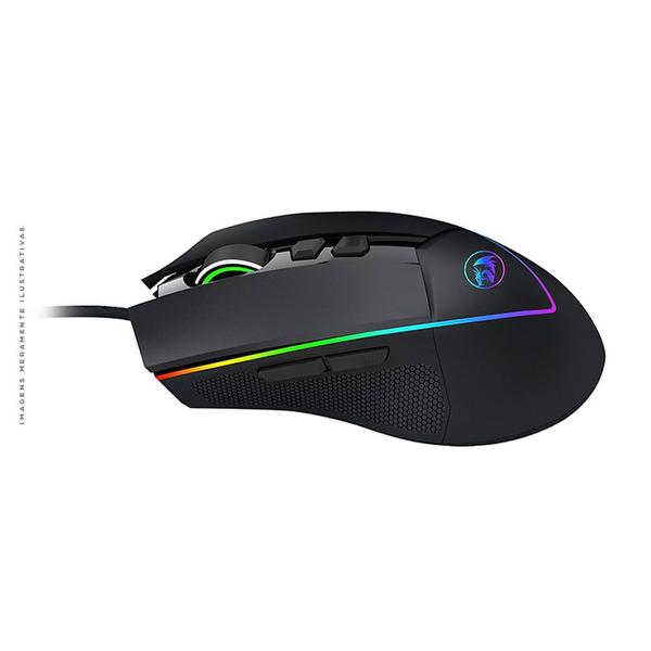 Imagem de Mouse Gamer Redragon Emperor Chroma, RGB, USB, 12400 DPI, 7 Botões Programáveis, Preto - M909-RGB