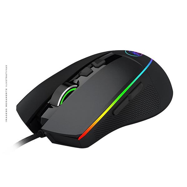 Imagem de Mouse Gamer Redragon Emperor Chroma, RGB, USB, 12400 DPI, 7 Botões Programáveis, Preto - M909-RGB