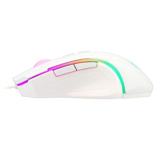 Imagem de Mouse Gamer Redragon Griffin M607, RGB, 7200DPI, 6 Botões, White Lunar - M607W