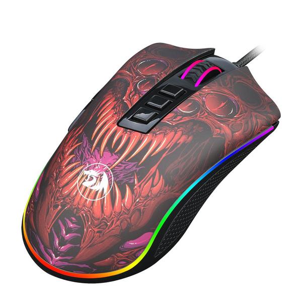 Imagem de Mouse Gamer Redragon Infernal Dragon Ryu, Rgb, 16000Dpi, 8 Botões, Preto - Id711