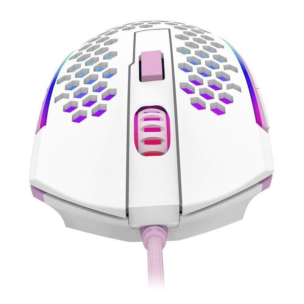 Imagem de Mouse Gamer Redragon M987Wp Reaping Elite Rgb Branco Rosa