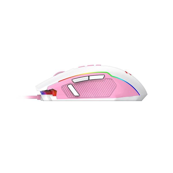 Imagem de Mouse Gamer Redragon Ranger Lollipop Branco Com Rosa Rgb