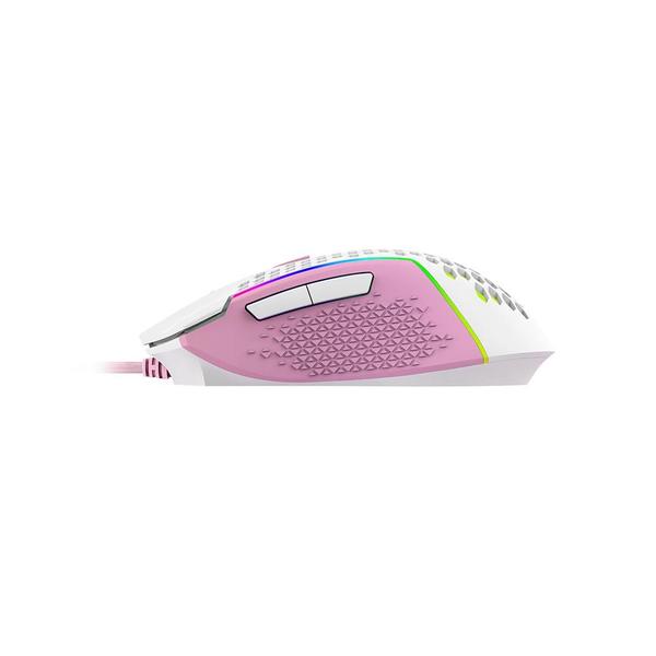 Imagem de Mouse Gamer Redragon Reaping Elite Lollipop Branco Rosa Rgb