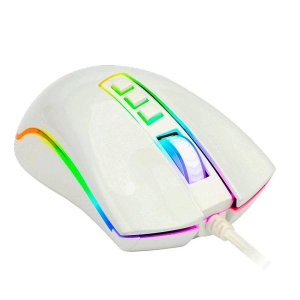 Imagem de Mouse Gamer Redragon Rgb Cobra M711W Branco 10000 Dpi