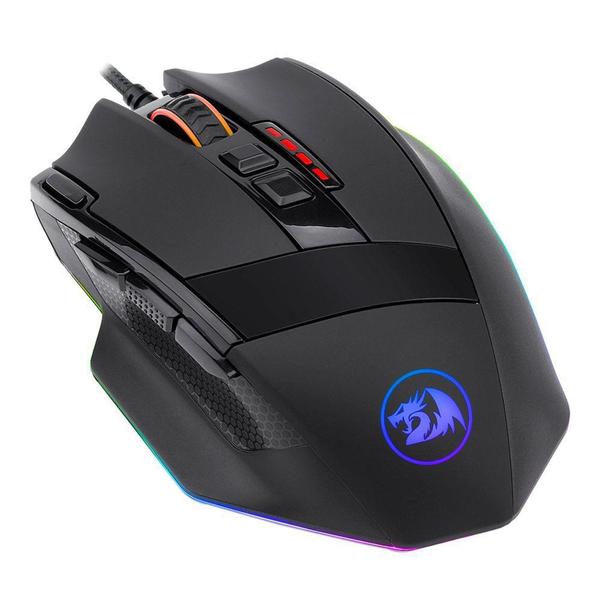 Imagem de Mouse Gamer Redragon Sniper, RGB, 9 Botões, 12400DPI - M801-RGB