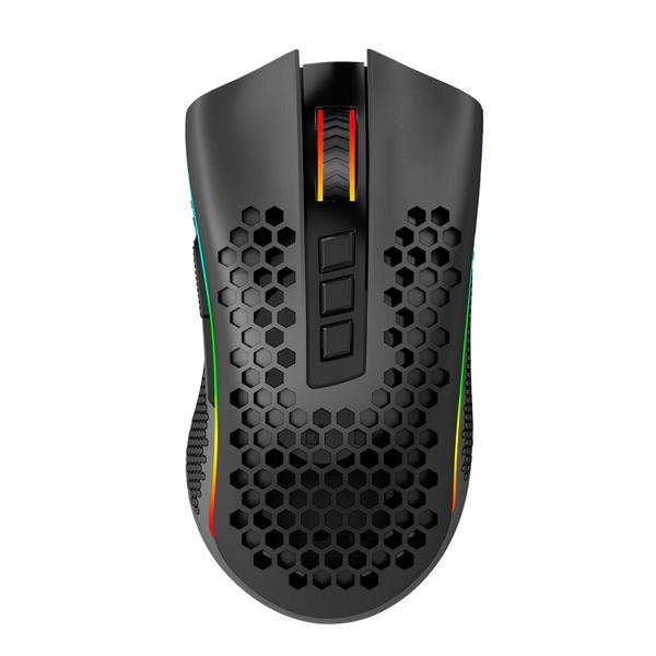 Imagem de Mouse Gamer Redragon Storm Pro Rgb Wireless Colméia Preto