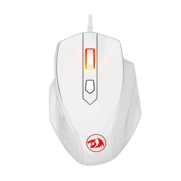 Imagem de Mouse Gamer Redragon Stormage RGB, 10000 DPI, 7 Botões Programáveis, Branco - M718W-RGB