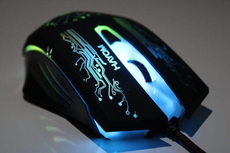 Imagem de Mouse Gamer RGB - 2400DPI 6 Botões - Hayom