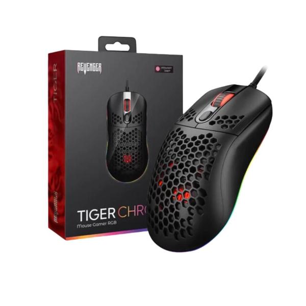 Mouse Gamer RGB 6200DPI 7 Botões Pixart 3327 REVENGER MO-TGR002 Imagem de Mouse Gamer RGB 6200DPI 7 Botões Pixart 3327 REVENGER MO-TGR002