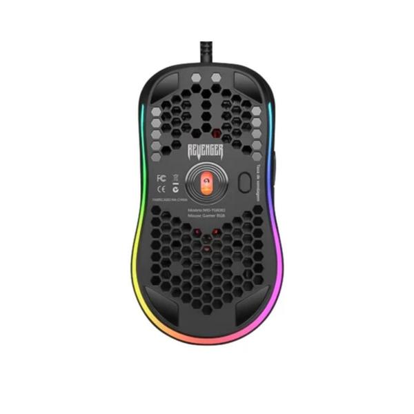 Mouse Gamer RGB 6200DPI 7 Botões Pixart 3327 REVENGER MO-TGR002 Imagem de Mouse Gamer RGB 6200DPI 7 Botões Pixart 3327 REVENGER MO-TGR002