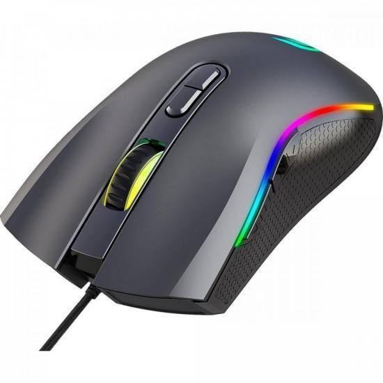 Imagem de Mouse Gamer Rgb Black Hawk Fortrek