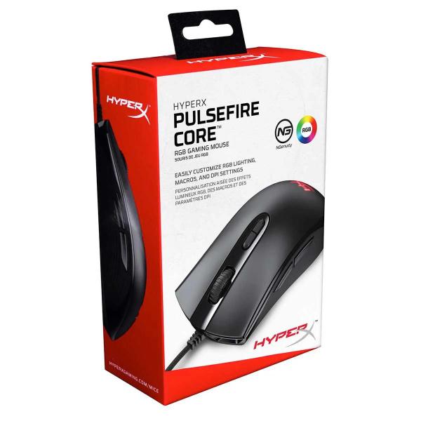 Imagem de Mouse Gamer Rgb Hyperx Pulsefire Core 6200 Dpi Preto