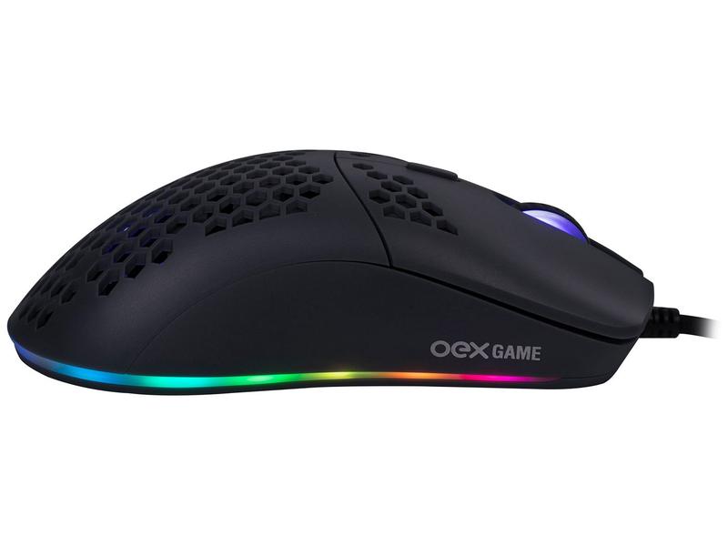 Imagem de Mouse Gamer RGB OEX Game Óptico 7200DPI 7 Botões MS322 Dyon