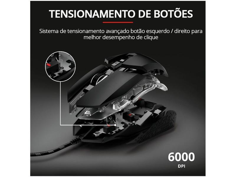 Imagem de Mouse Gamer RGB Trust Óptico 6000DPI