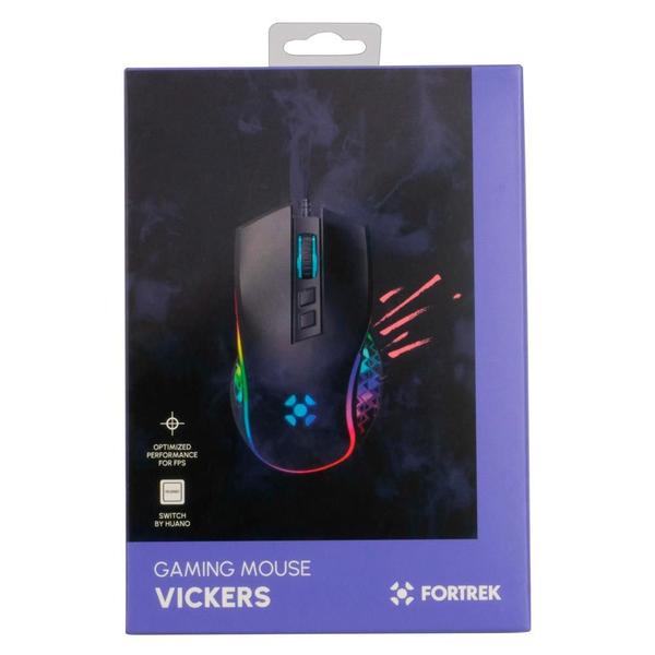 Imagem de Mouse Gamer RGB VICKERS 8000 DPI 6 Botões Fortrek