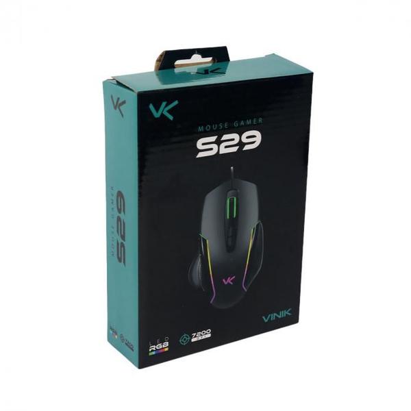 Imagem de Mouse gamer s29 7200 dpi 7 botoes led rgb cabo 1,8m mvs29rgb