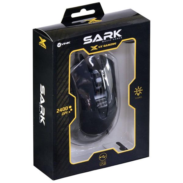 Imagem de Mouse Gamer Sark Led 2400dpi Com Fio Trançado