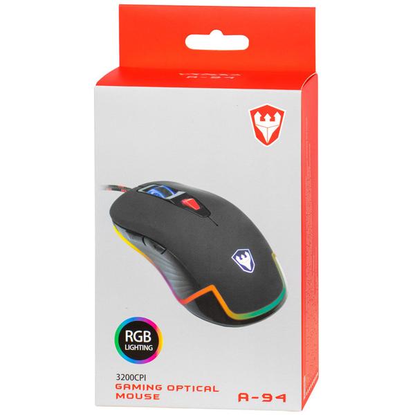 Imagem de Mouse Gamer Satellite A94 - com Fio - 3200DPI - 6 Botoes - Preto