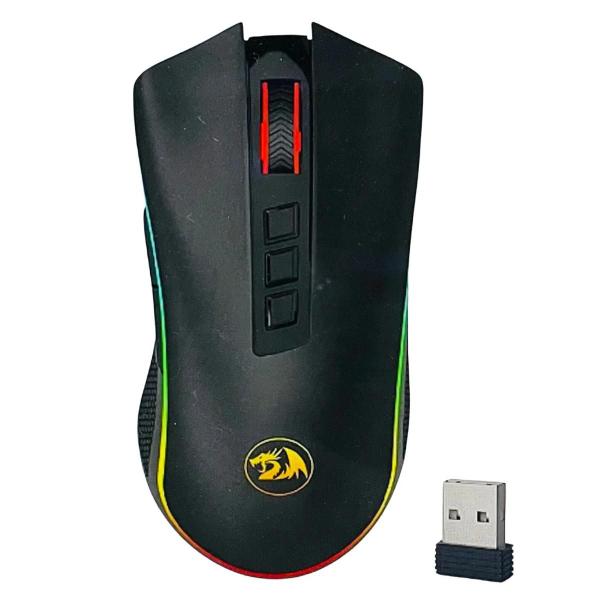 Imagem de Mouse Gamer Sem Fio Cobra Pro RGB 16000 DPI Preto M711-PRO