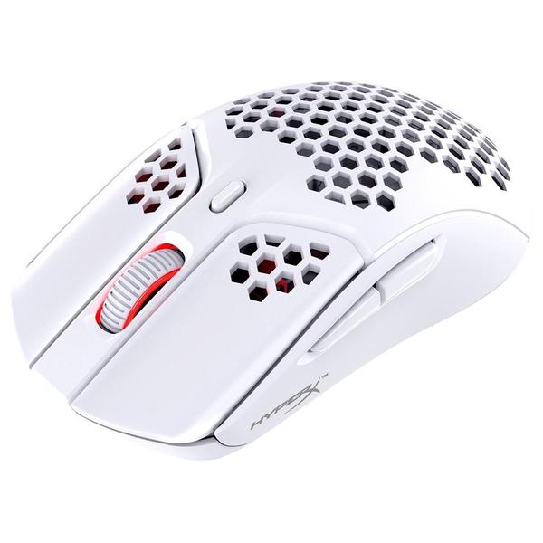 Imagem de Mouse Gamer Sem Fio HyperX Haste, 16000 DPI, 6 Botões, Branco - 4P5D8AA