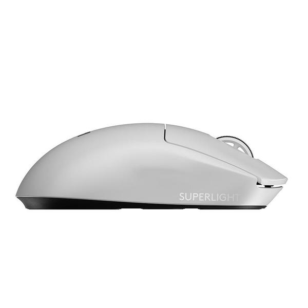 Imagem de Mouse Gamer Sem Fio Logitech G Pro X SUPERLIGHT 2 com Lightspeed, Sensor HERO 2 com 32K DPI e Bateria Recarregável, Branco - 910-006637