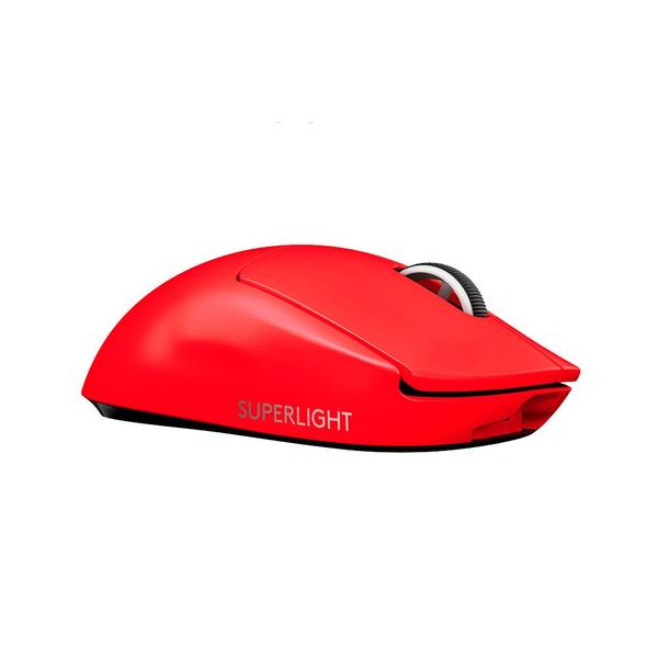 Imagem de Mouse Gamer Sem Fio Logitech G Pro X Superlight, 25600 DPI, 5 Botões, USB, Vermelho - 910-006783