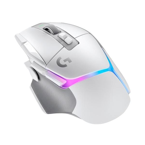 Imagem de Mouse Gamer Sem Fio Logitech G502 X Plus, RGB, 25600 DPI, 13 Botões, Switch, Branco - 910-006170