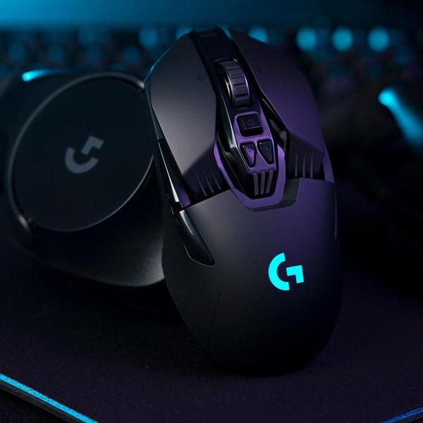 Imagem de Mouse Gamer Sem Fio Logitech G903 LIGHTSPEED RGB LIGHTSYNC, Design Ambidestro Personalizável, HERO 25K, Compatível POWERPLAY - 910-005671