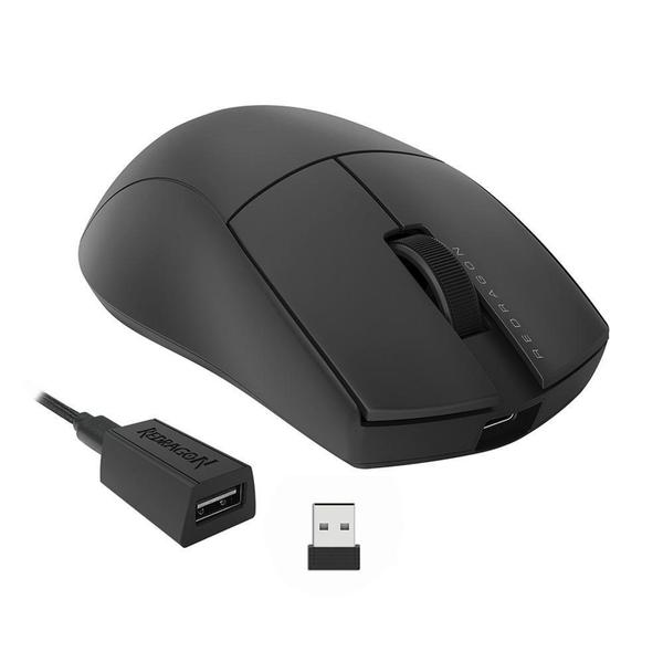 Imagem de Mouse Gamer Sem Fio Redragon King Pro, 26000 DPI, 7 Botões, Wireless, Bluetooth, Preto - M916-PRO-1K