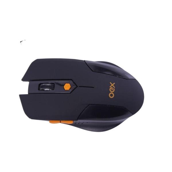 Imagem de Mouse Gamer Sem Fio Wireless 7 Botoes OEX Game MS400 Preto