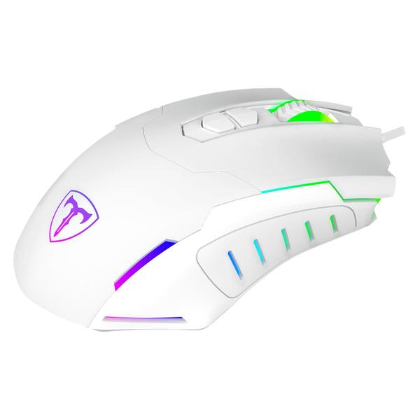 Imagem de Mouse Gamer T-Dagger Brigadier T-TGM206W / 7200 Dpi - Branco