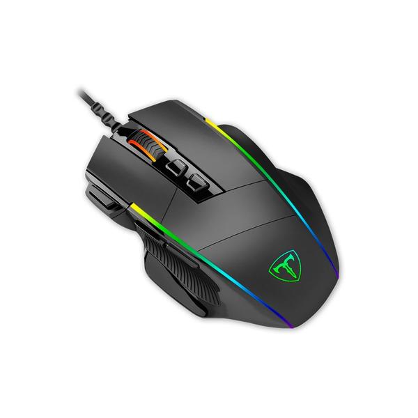 Imagem de Mouse Gamer T-Dagger Roadmaster RGB 8000DPI 1000Hz USB 2.0 8 Botões Preto - T-TGM307