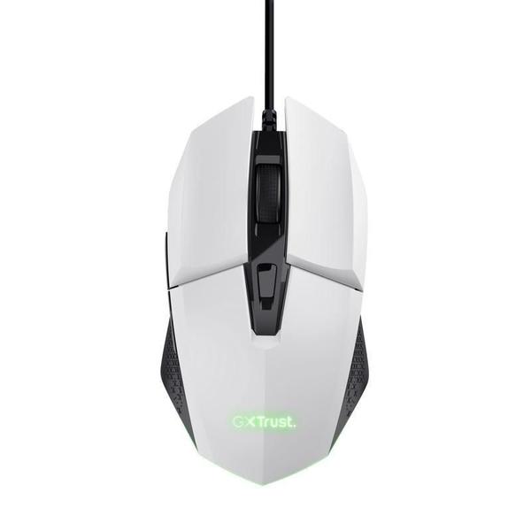 Imagem de Mouse Gamer Trust Felox 6400Dpi Rainbow 6 Botoes - Branco