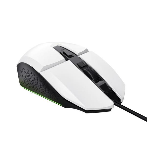 Imagem de Mouse Gamer Trust Felox 6400Dpi Rainbow 6 Botoes - Branco