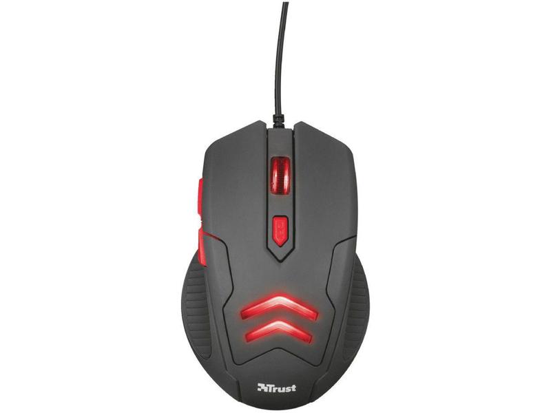 Imagem de Mouse Gamer Trust Óptico 3000dpi 6 Botões - Combo ZIVA 2x1 com Mousepad