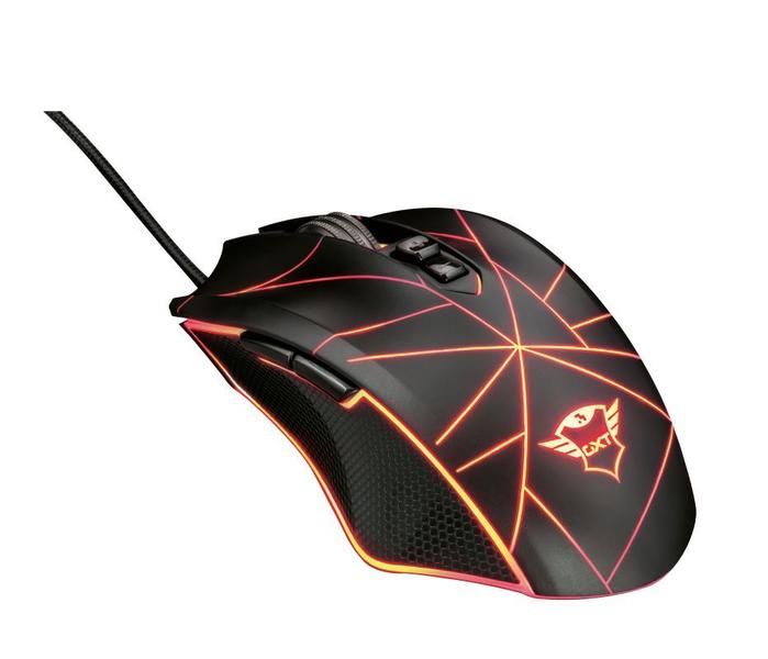 Imagem de Mouse Gamer Ture Ambidestro 4000Dpi Função Macro GXT 160 Rgb 22332 - Trust