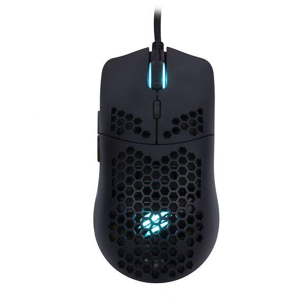 Imagem de Mouse Gamer ULTRA Leve DYON-X RGB 7 Botoes 6200 DPI OEX MS322S Preto