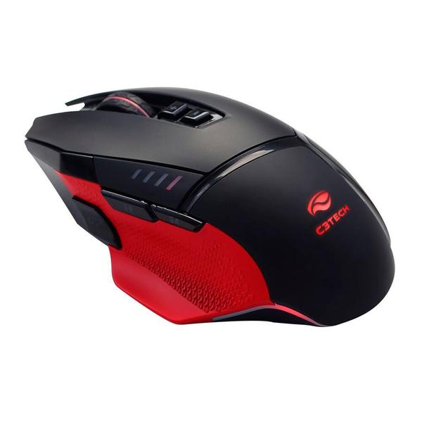 Imagem de Mouse Gamer USB 8 Botões 12000DPI Osprey RGB MG-800BK C3Tech