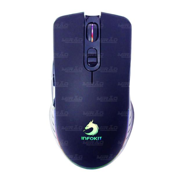 Imagem de Mouse gamer USB com LED RGB infokit 03052- GM-V550