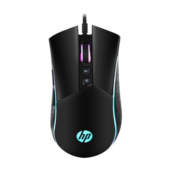 Imagem de Mouse Gamer USB HP M220 RGB Preto 7 BOTÕES 4800 DPI