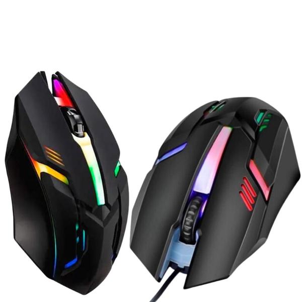 Imagem de Mouse Gamer USB Led Rgb 1200DPI- MS-62