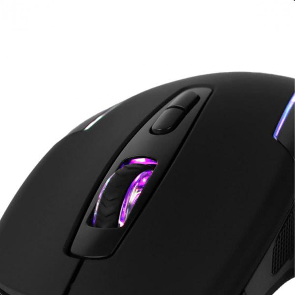 Imagem de Mouse Gamer Vinik Usb Rgb Led 7200 Dpi S29 Com 7 Botões Cor Preto 1,8 Metros